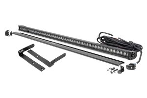 Kubota RTV-X1120D DRL Light Bar Kit - Front - Rough Country - LED Black Single Row - Black - '14-'17